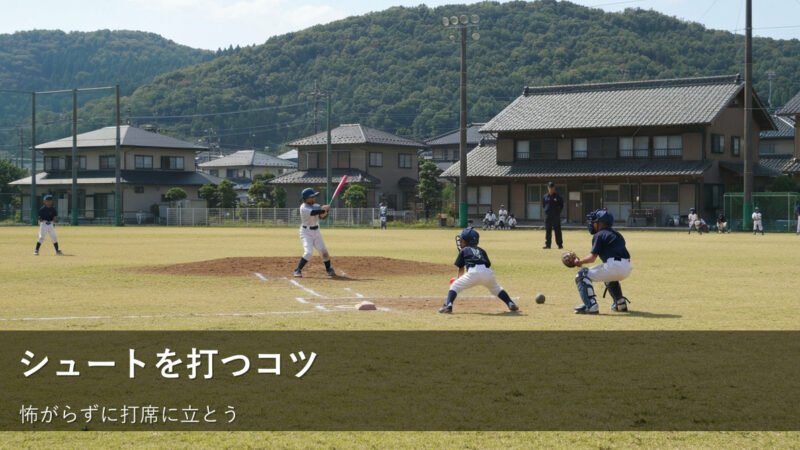 「シュート」を怖がらない！草野球で打てるようになるコツと練習法 