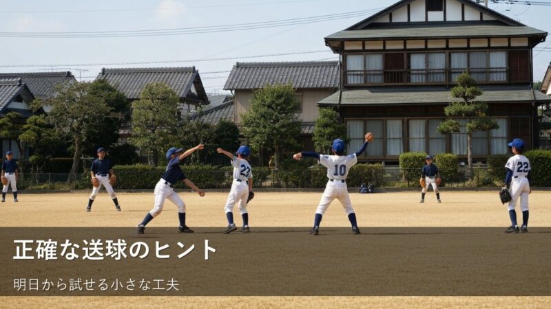 草野球の送球、もっと正確に！少年野球の保護者もできる「コツ」 