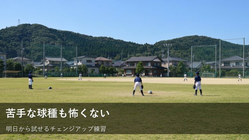 チェンジアップが苦手でも大丈夫！草野球をもっと楽しむための簡単練習法 