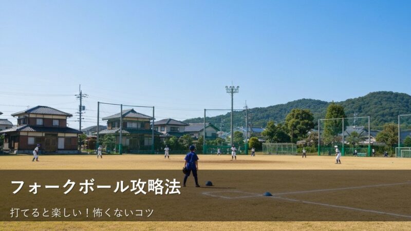 草野球の「フォークボール」、怖くない！コツを知って、打てる喜びを増やそう 