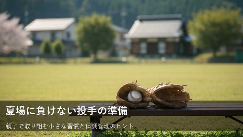 夏本番に備える!無理なく始める投手の「暑さ対策」とコンディション作り