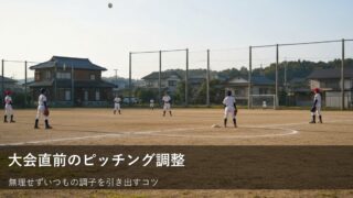 大会前でも焦らなくて大丈夫。心も体も軽くするピッチングの小さな調整術 