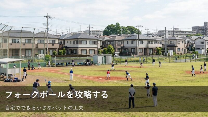 素振りでフォークを捉える？無理せず楽しむバッティング練習のヒント 