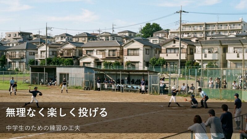 中学生のピッチングとカット練習、無理なく楽しく続けるための小さなコツ 