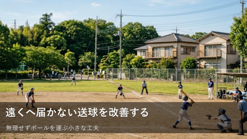 「投げる」をもっとラクに。子どもの送球が安定する「届かせる」意識のコツ