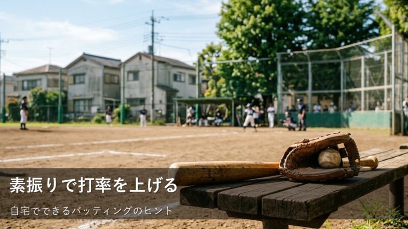 「当てる」から「運ぶ」へ。自宅でできるバッティングの小さなコツ