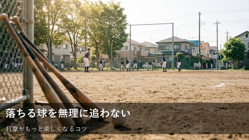 「落ちるボール」が打てなくても大丈夫。力まずに楽しむ打撃の工夫 