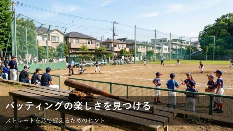 力まずに芯で捉える！草野球でストレートを打ち返す小さな工夫 