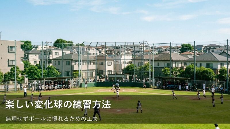少年野球で無理なく楽しく。キャッチボールから始める変化球のヒント 