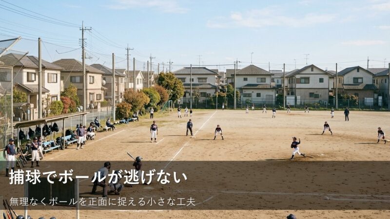 捕球でボールが逃げていく？「正面に入る」を少しだけ変える捕り方のコツ 