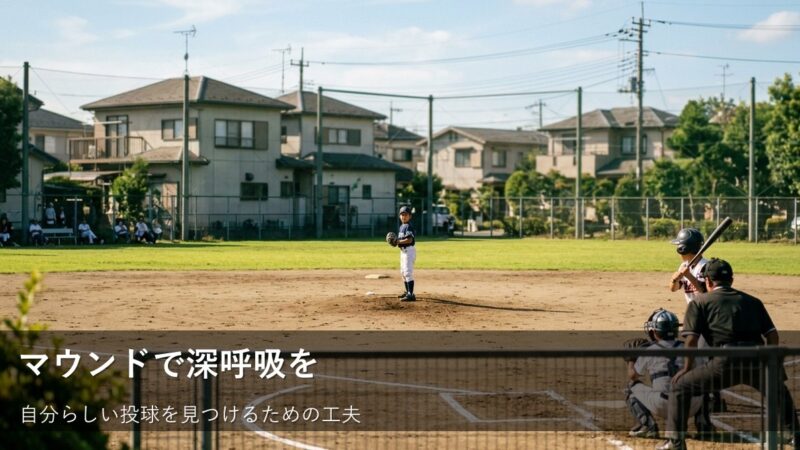 試合でマウンドに立つ君へ。勝ち負けより大切にしたい「落ち着く」ための小さなヒント 
