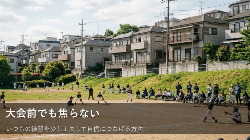 バッテリーの大会直前、心も体も整える「いつもの延長」の準備術 