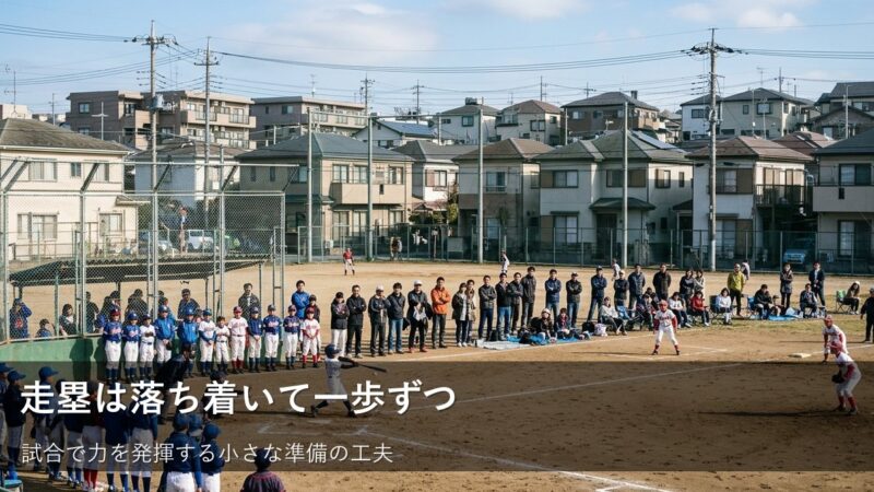 公式戦の走塁で慌てないために。明日からできる小さな準備のコツ 