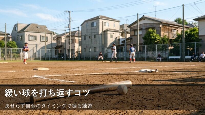 「打てない」を「楽しい」に変える。草野球での緩いボールへの向き合い方