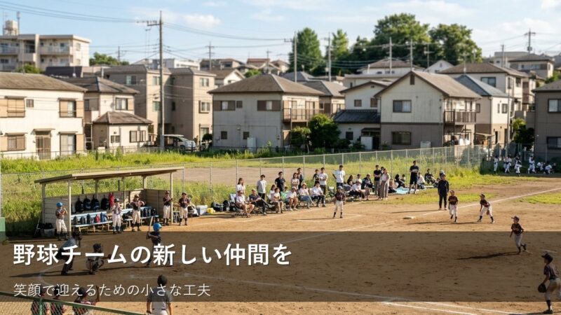 新入部員がすぐに馴染める!練習の合間にできるちょっとした気配り