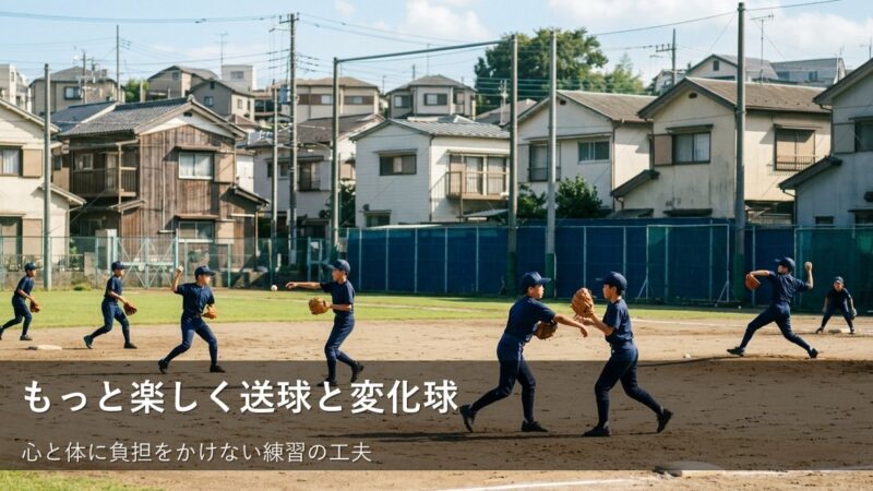 中学生の送球と変化球、無理なく楽しみながら上達する練習のヒント 